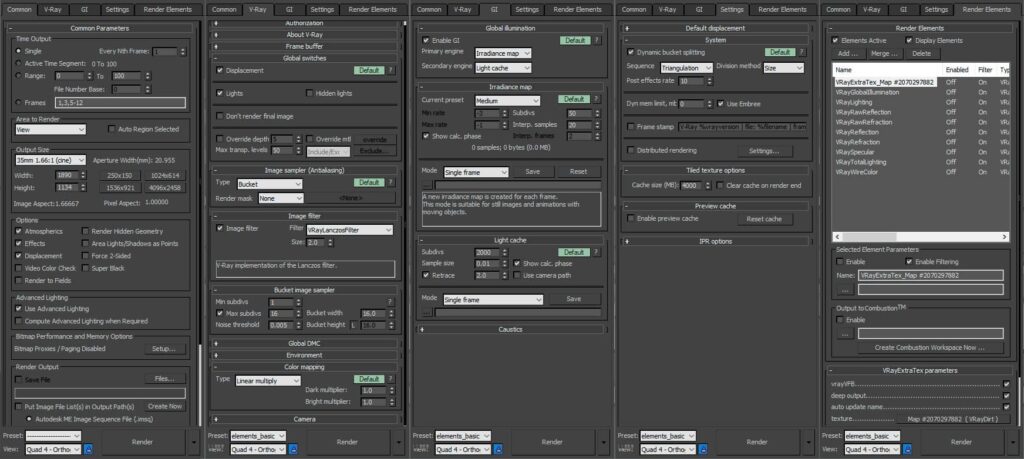 Configuracion de rendering vray render maqueta arquitectónica