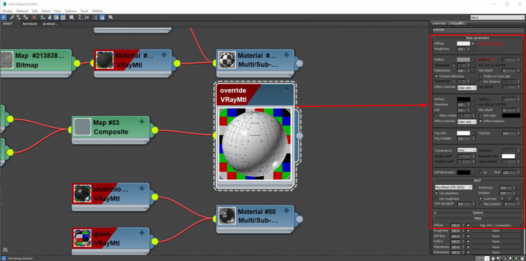 vray material para nuestra maqueta virtual de 3ds max