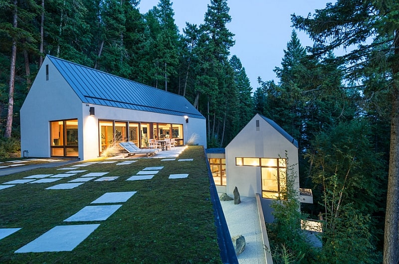 Los techos verdes se integran armoniosamente con el entorno