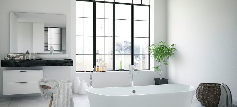 baños en color blanco