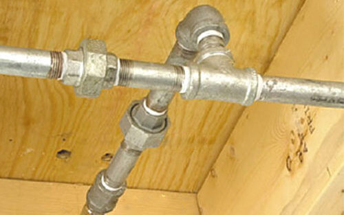 Tubería galvanizada para instalación hidráulica
