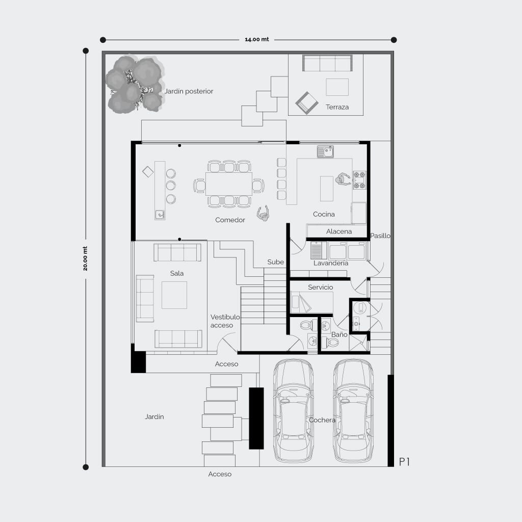 Planos de arquitectura de casa