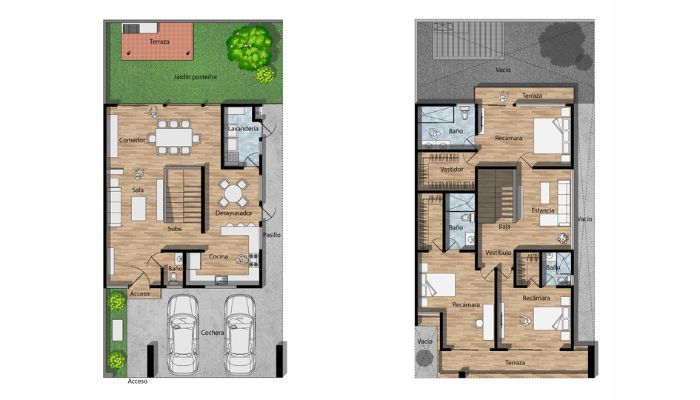 planos de casa moderna 10 x 20. Casa Caoba