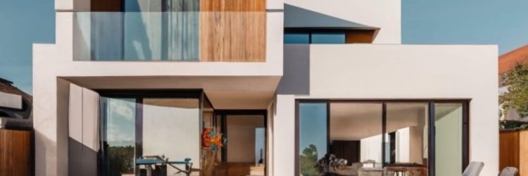 diseño de casa minimalista moderna de 2 pisos con alberca